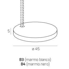 Piantana terra arco moderna Top Light TURNING 1187 B3