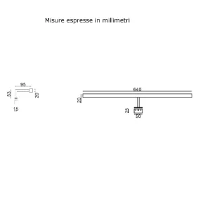 Applique moderno SCAMM PIPOL 1 PI231 LED