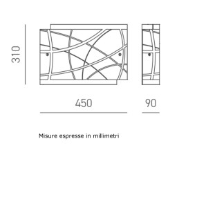 Plafonnier moderne Gea Luce NEREIDE PM E27 LED