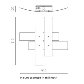 Plafonnier LED Gea Luce LARA PG E27