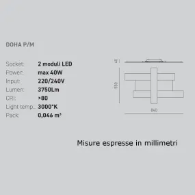 Plafón moderno Gea Luce...