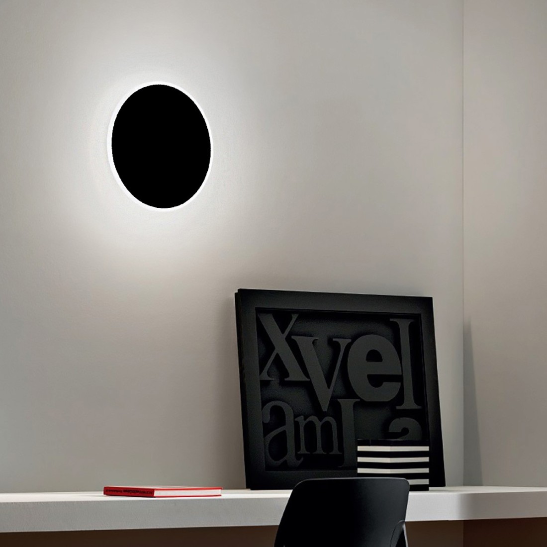 Applique moderno Gea Luce FORTUNA AP NERO