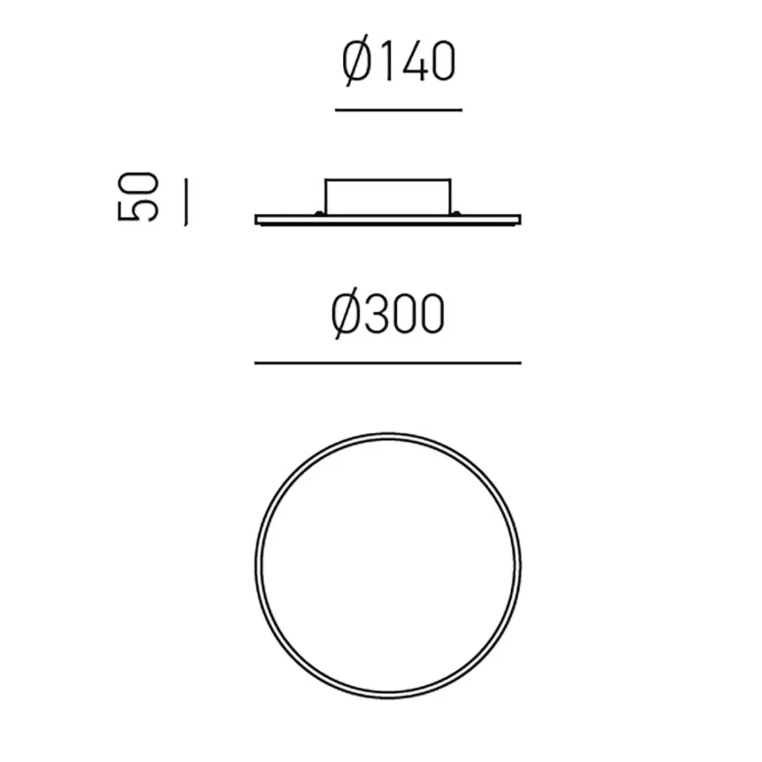 Gea Luce moderne Wandleuchte FORTUNA AP SCHWARZ