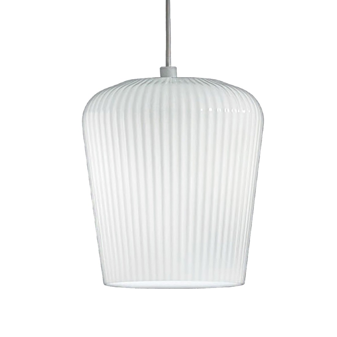 Gea Luce NUMA suspension en verre blanc