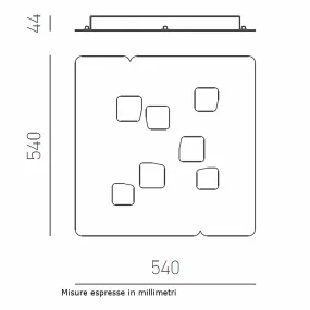 Plafoniera moderna Gea luce...