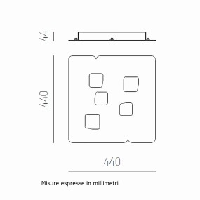 Plafonnier moderne Gea luce...