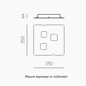 Plafoniera moderna Gea luce...