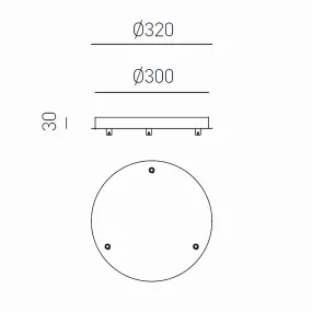 Gea Luce NUMA BR3 transparente Glasaufhängung