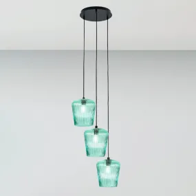 Gea Luce NUMA BT3 Hängeleuchte aus grünem Glas