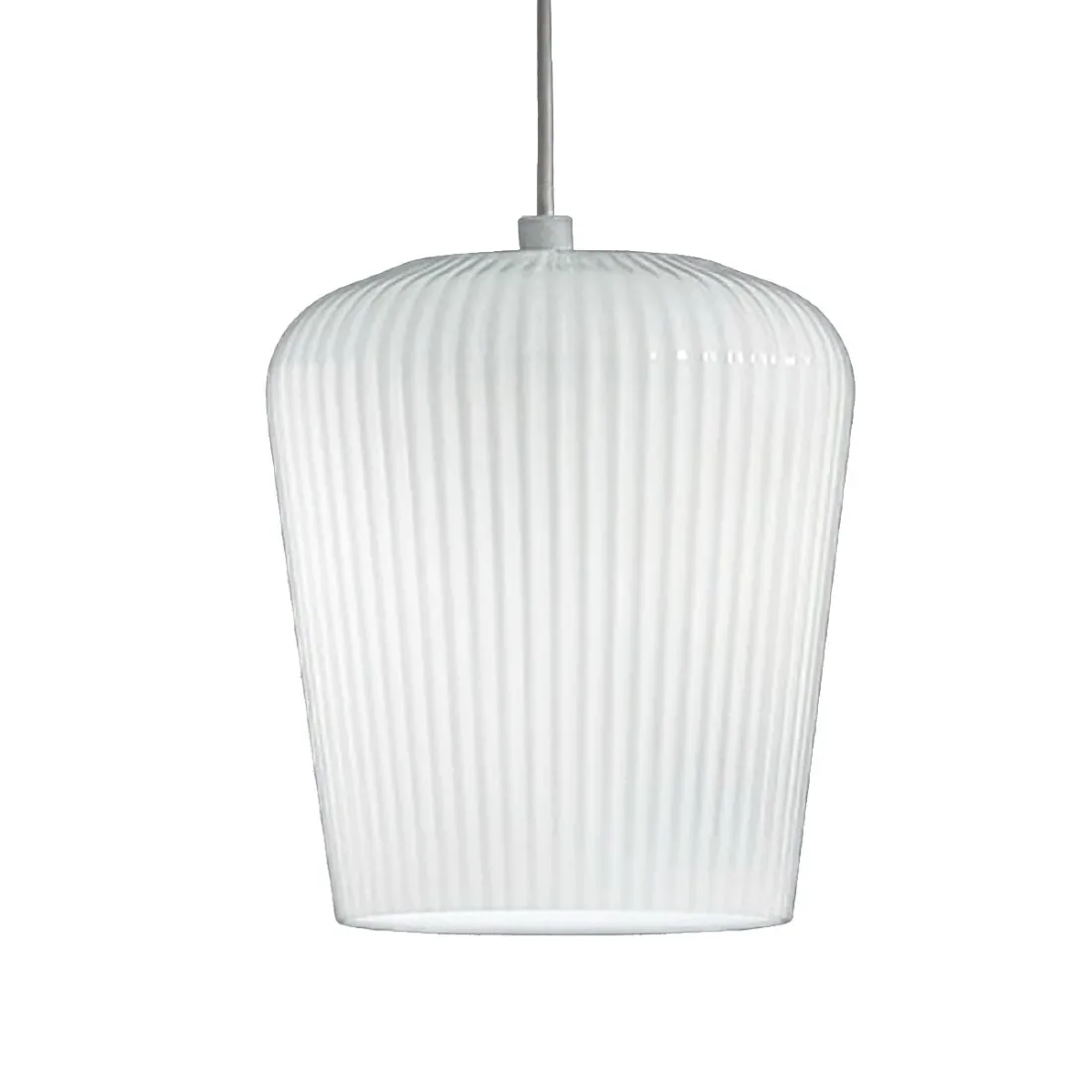 Sospensione vetro bianco trasparente Gea Luce NUMA BT3