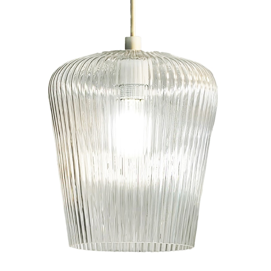 Gea Luce NUMA BT6 OT suspension en verre ambré transparent