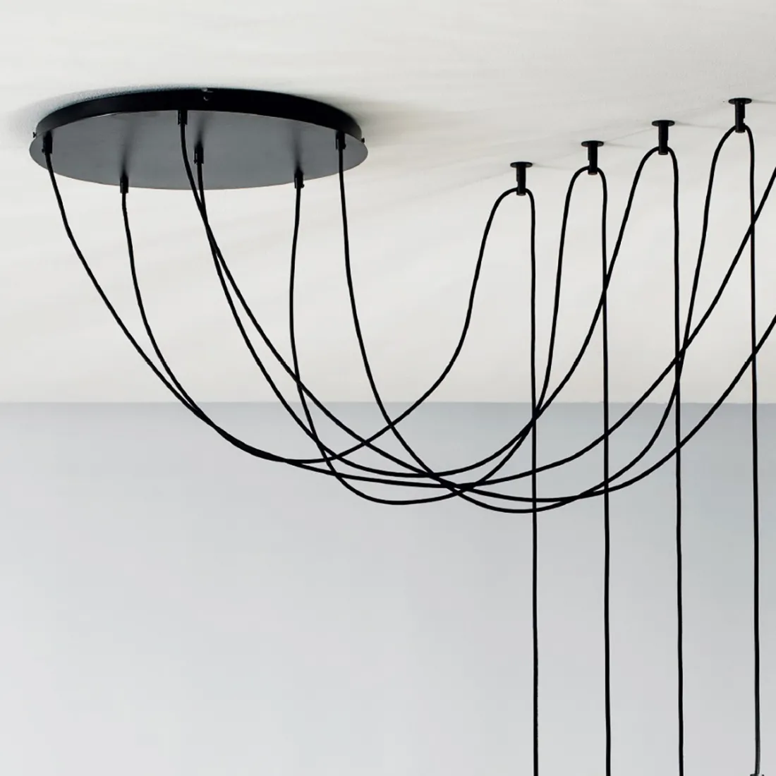 Gea Luce RAIKA BT6 NE mehrfarbige Glaspendelleuchte