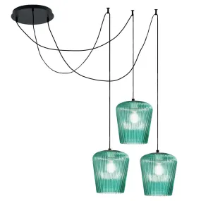 Sospensione vetro verde Gea Luce NUMA BT3 BI