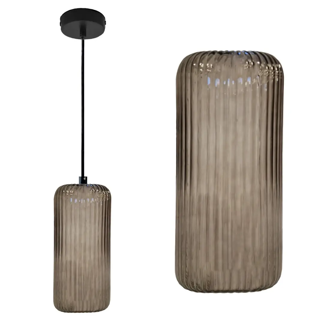 Sospensione vetro bianco Gea Luce RAIKA VP B1