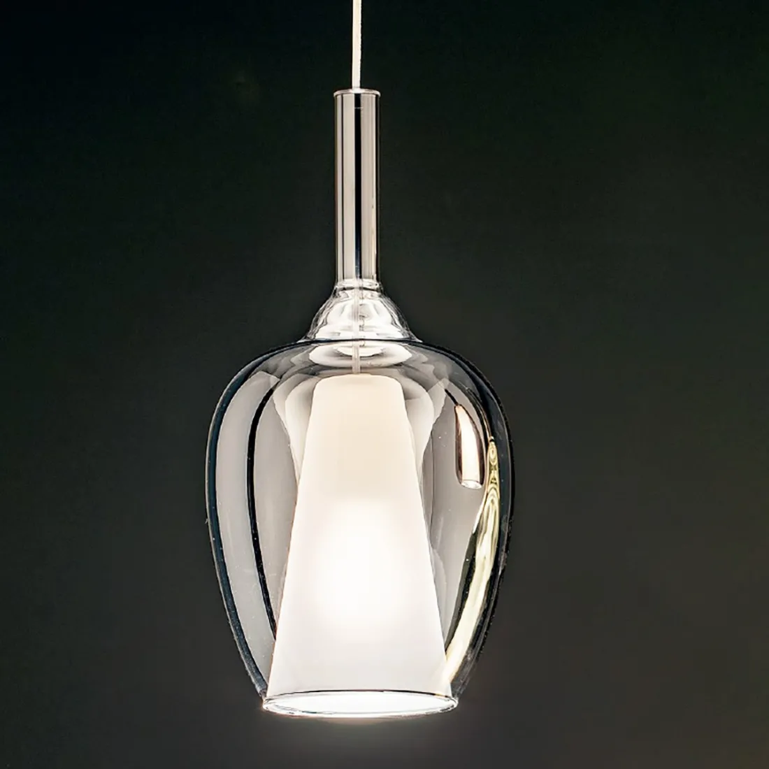 Gea Luce OFELIA S10 suspension en verre transparent