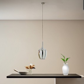 Gea Luce OFELIA S10 suspension en verre chromé