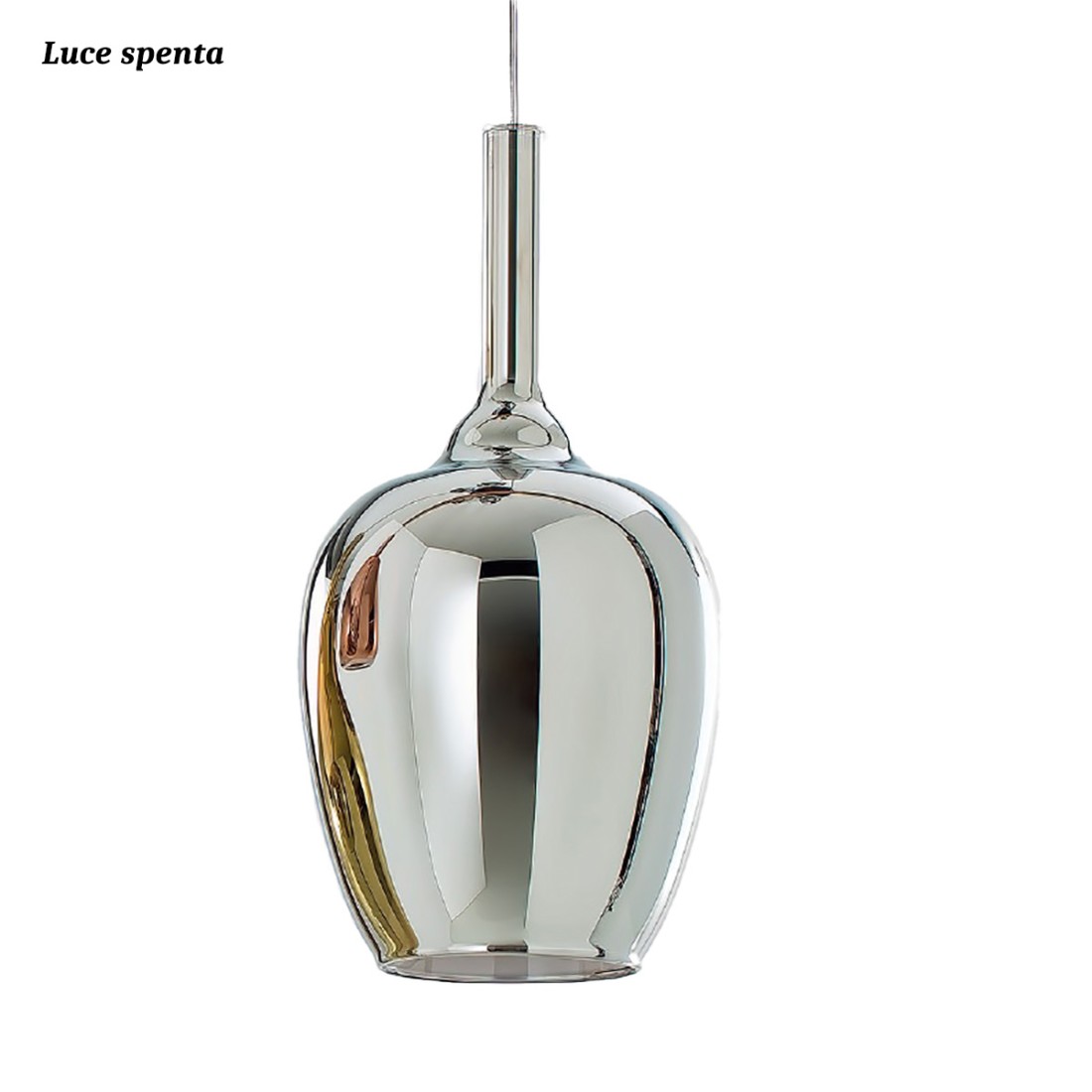 Gea Luce OFELIA S10 S11 S12 lustre en verre chromé miroir