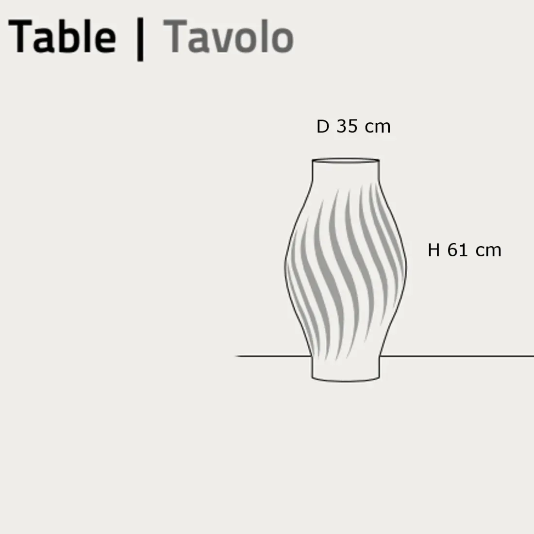 Lámpara de mesa moderna línea Zero HELIOS D61L E27 LED