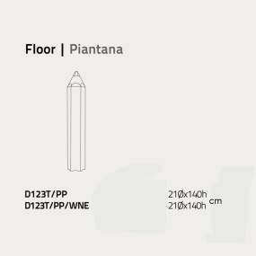 Lampadaire LZ-PIN PEN D123T...