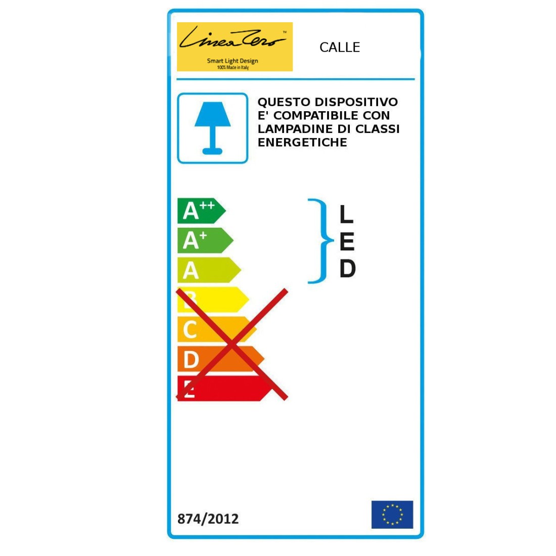 Cône de calla pour péninsules, comptoirs de bar, réceptions, bureaux. LED.