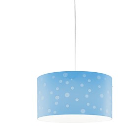 Suspension cylindre 40cm en plastique coloré pour enfant. LED.