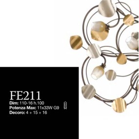 Applique LP-FERRO FE211 G9 33W applique intérieure classique en fer