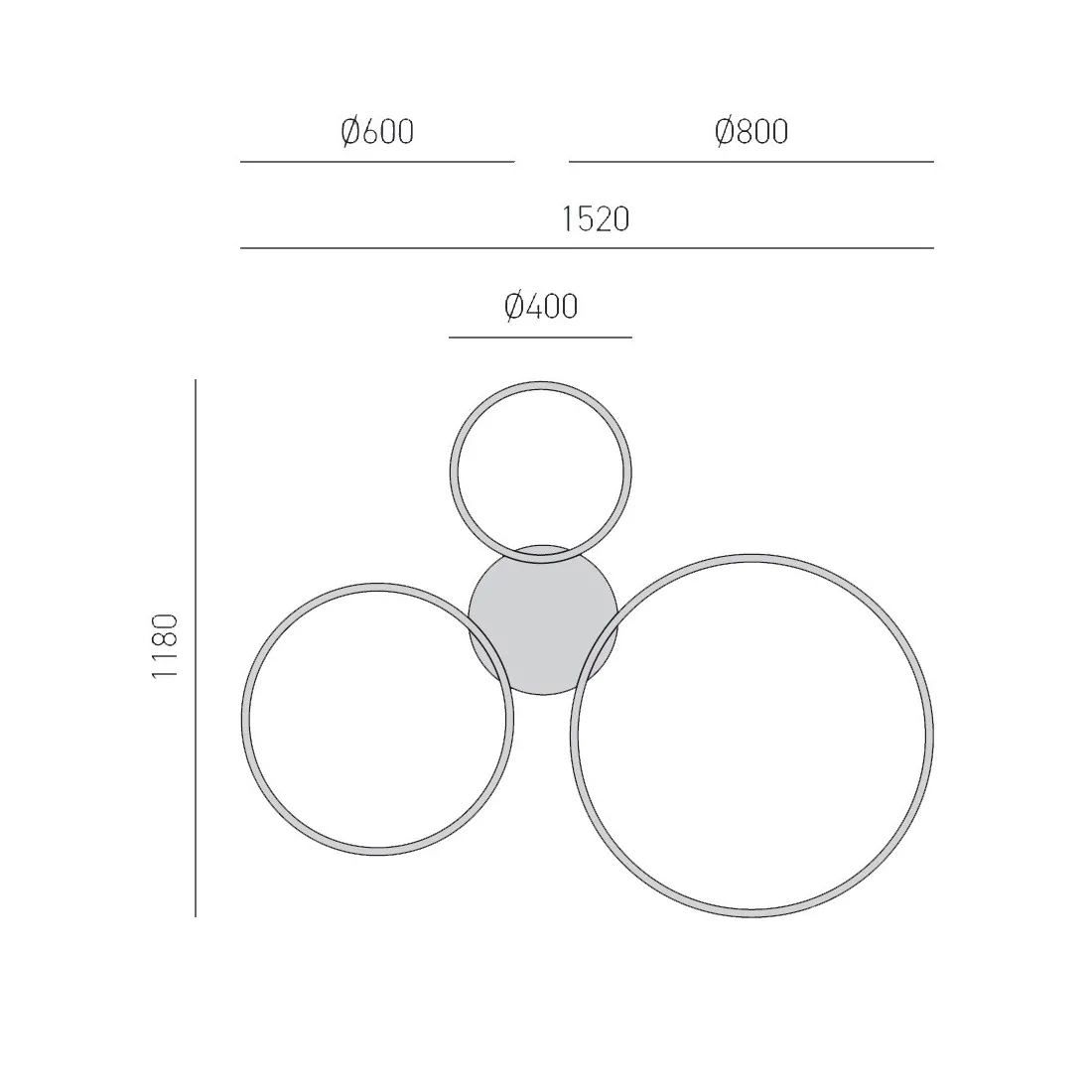 Gea Luce CRISEIDE S3D B LED-Kronleuchter