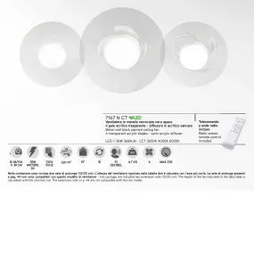 Perenz OPEN 7167 N CT ventilador de techo LED