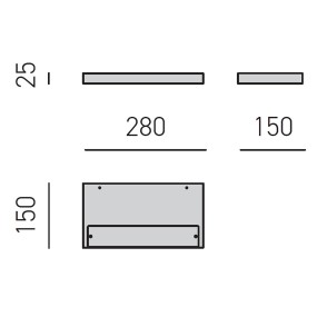 Gea Luce Wandleuchte YOANA AG LED 220V Titan