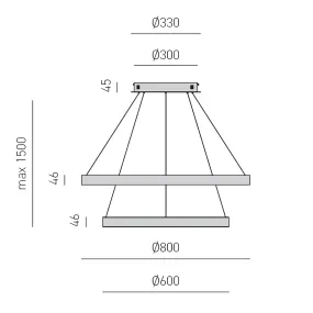 Lampadario led Gea Luce...