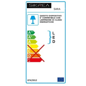 Sikrea Group SARA S3 E14 Lustre classique LED