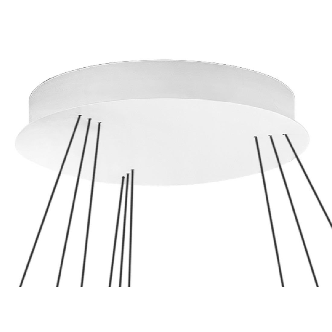 Lampada da soffitto bianca con LED e dimmerabile a 3 luci - Julka