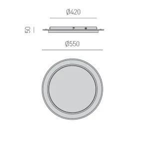 Plafonnier led Gea Luce DHARMA PG