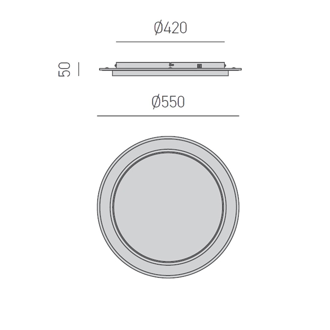 Plafoniera led Gea Luce DHARMA PG