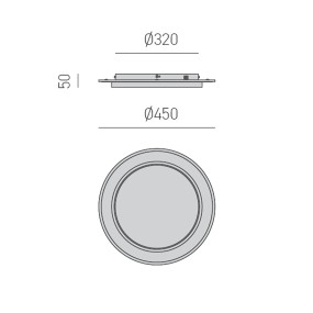 Plafoniera led Gea Luce DHARMA PP