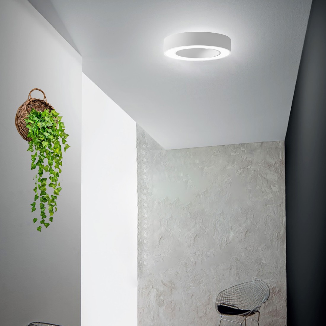 LED-Deckenleuchte Gea Luce FLOR PP WEISS