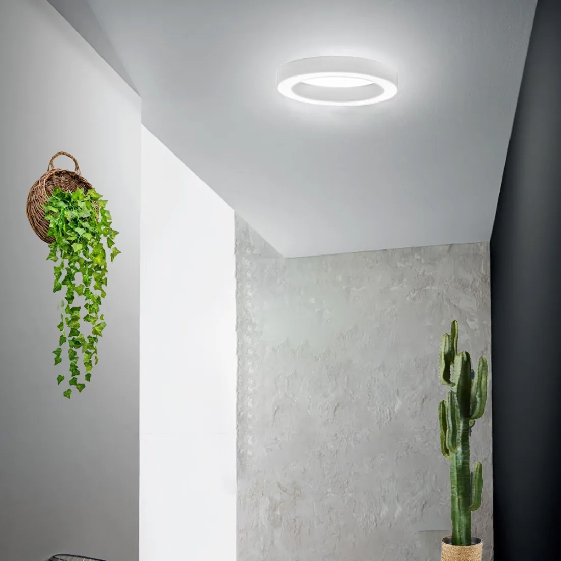 Plafoniera led Gea Luce FLOR PM BIANCO