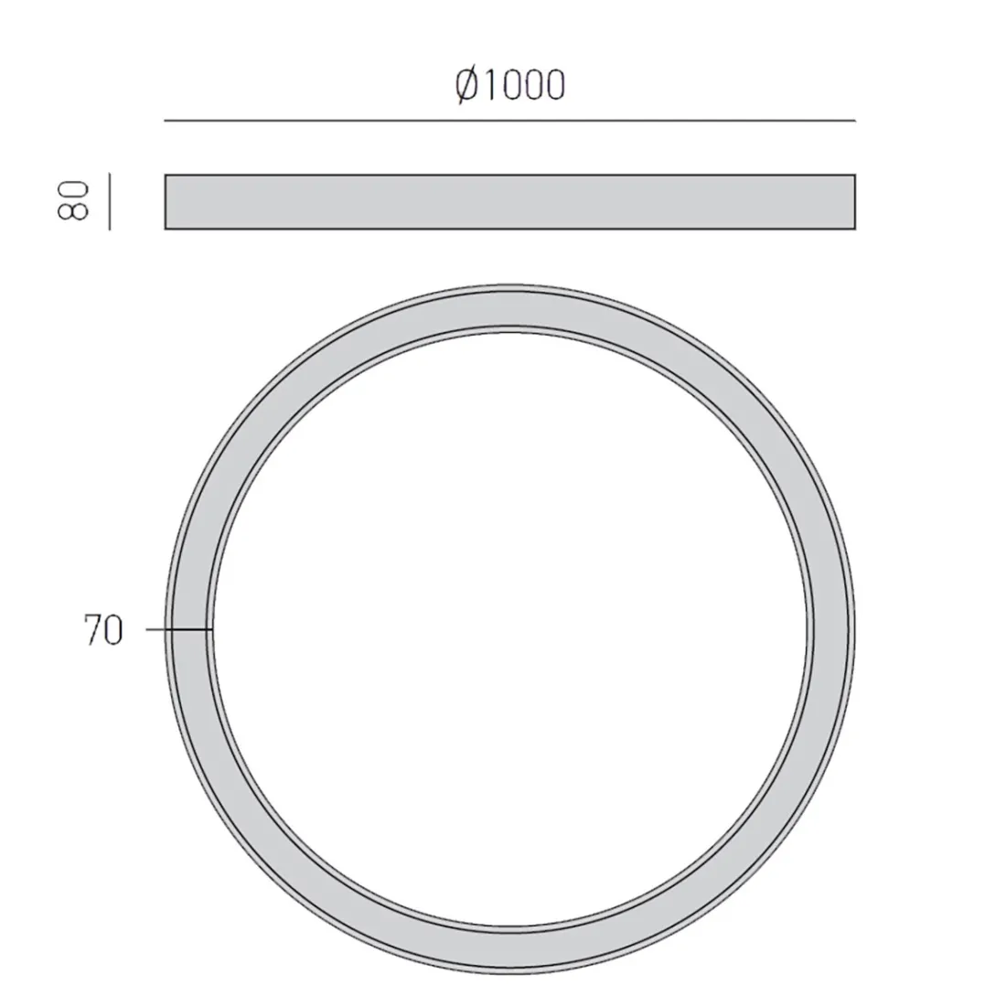 Plafonnier LED Gea Luce FLOR PS OR