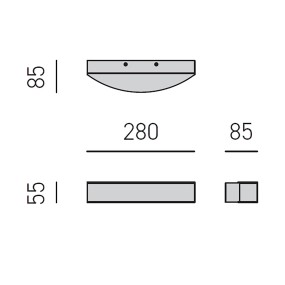 Gea Luce GAP ARCO GAP500 LED-Wandleuchte