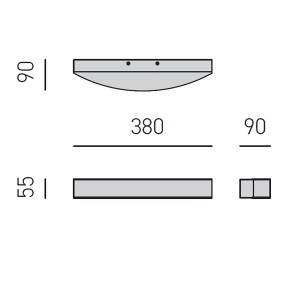 Applique murale LED Gea Luce GAP ARCO GAP501