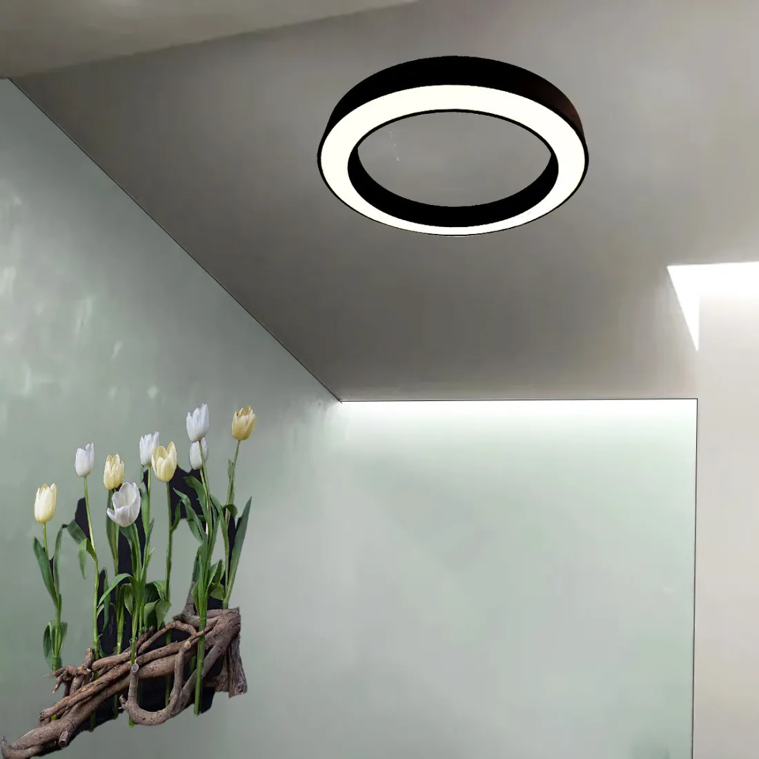 Plafonnier led Gea Luce FLOR PM NOIR