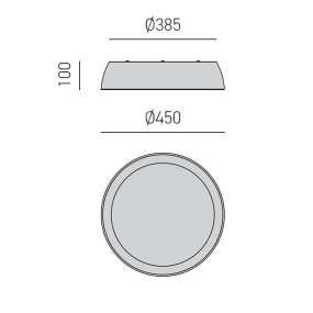 Plafoniera led Gea Luce SHEILA PP