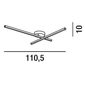 Aplique LED de pared de...