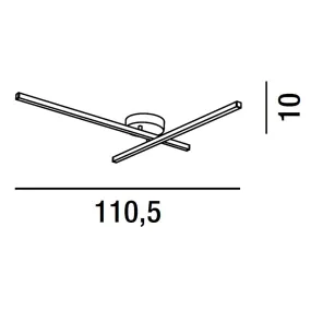 Aplique LED de pared de...