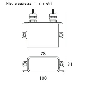 Alimentation Linea Light BERET 99179 Driver externe IP67