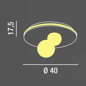 Plafoniera led sfere Perenz BALL 8002 B LC