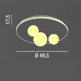 Perenz BALL 8004 B LC Kugel-LED-Deckenleuchte