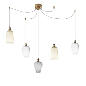 Perenz TRIX S5 Pendelleuchte aus geblasenem Glas