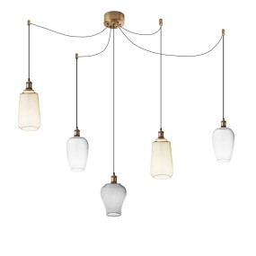Suspension en verre soufflé Perenz TRIX S5