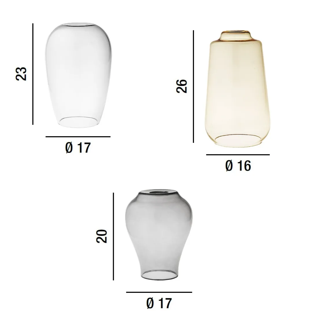 Perenz TRIX S5 Pendelleuchte aus geblasenem Glas